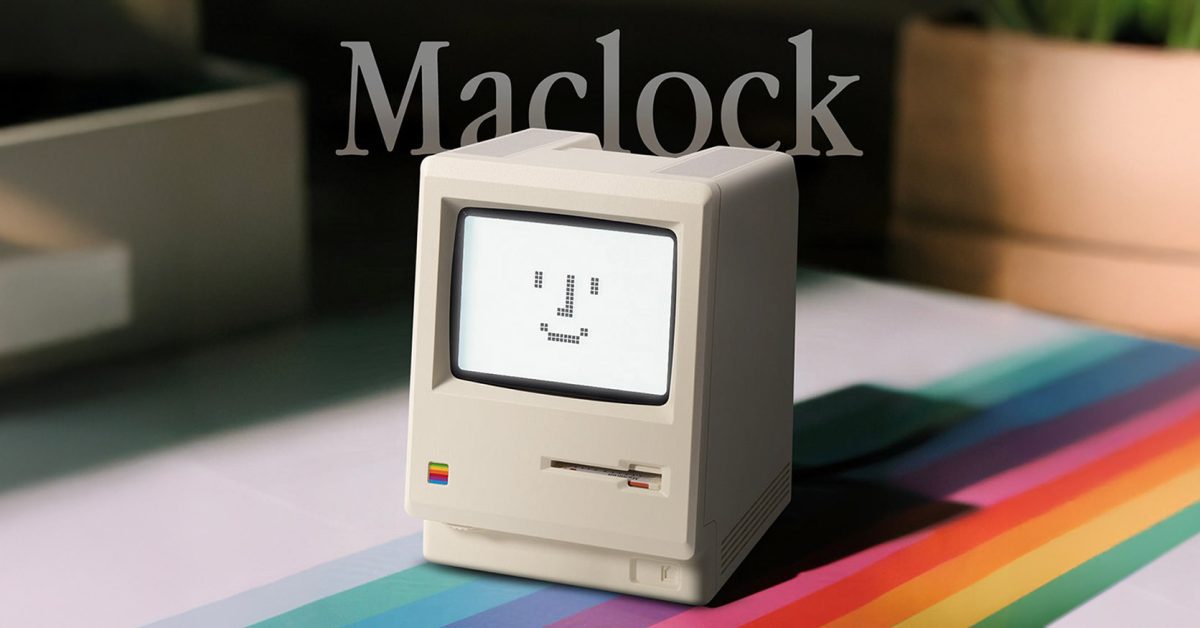 maclock is an adorable desk clock for