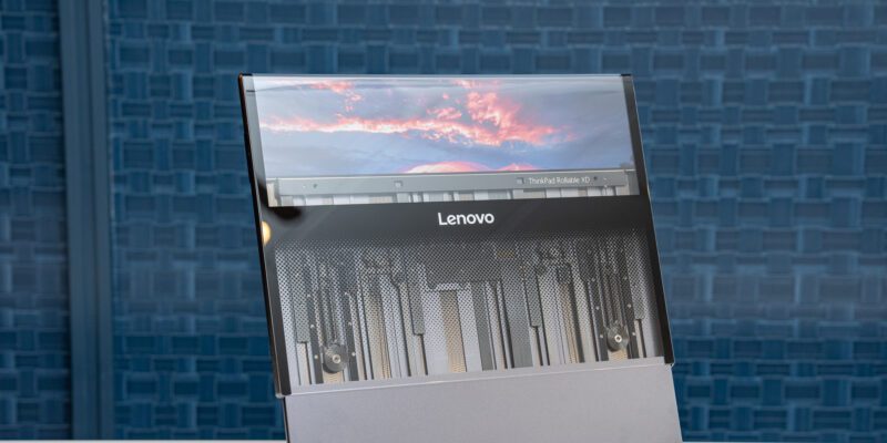 this thinkpad laptop concept has a rollable