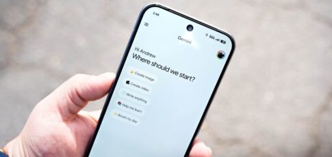 Tech News 1 gemini app plus menu switches to list