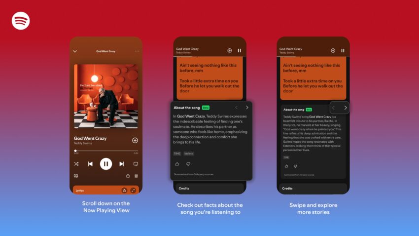 Tech News 3 spotify s about the song offers context