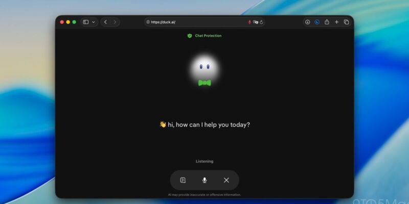 DuckDuckGo adds free, encrypted real-time AI voice chat to Duck.ai 4 duckduckgo adds free encrypted real-time ai voice