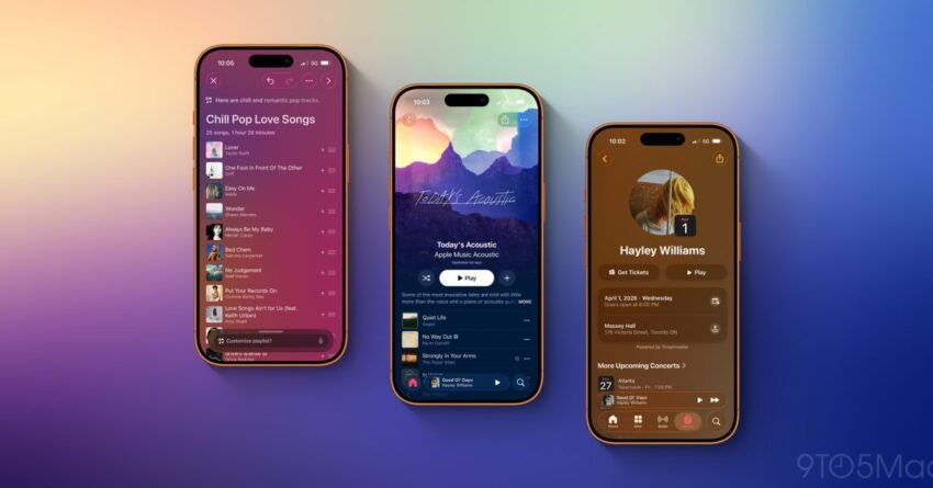 apple music in ios 26 4 five