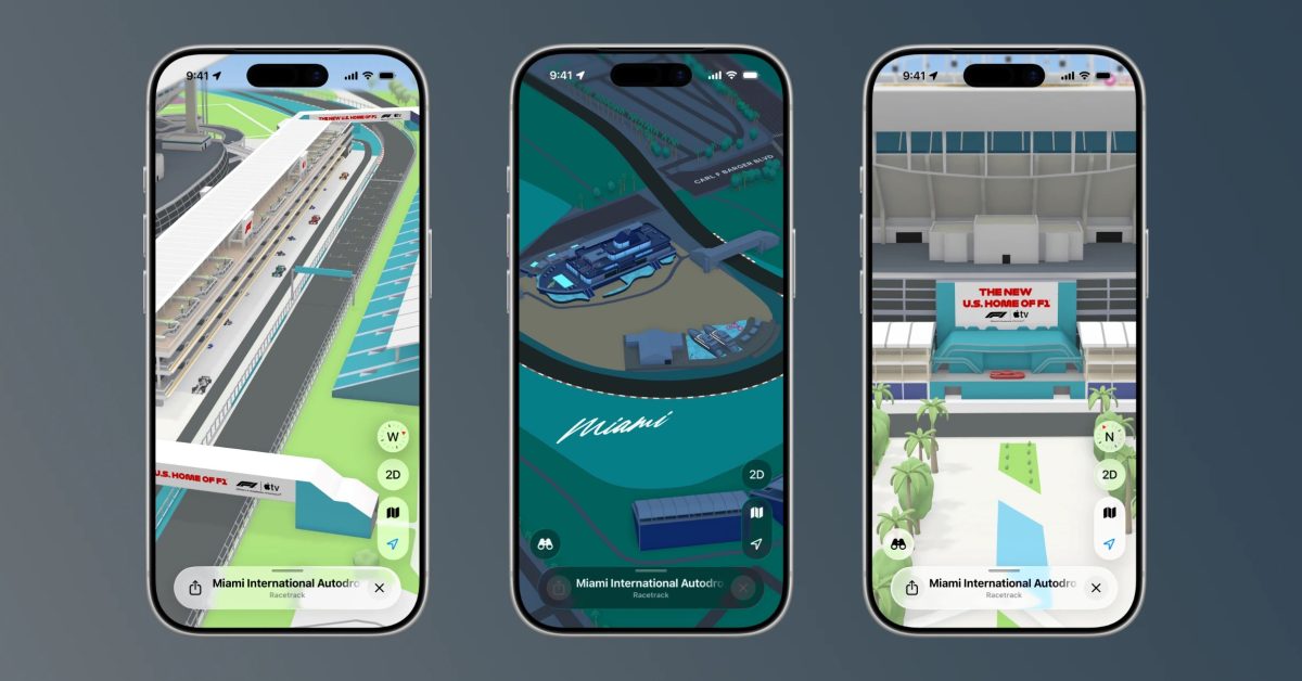 apple maps adds in-depth f1 experience for
