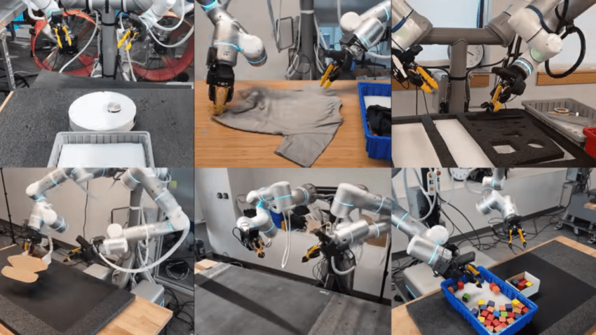 From folding boxes to fixing vacuums, GEN-1 robotics model hits 99% reliability 1 from folding boxes to fixing vacuums gen-1