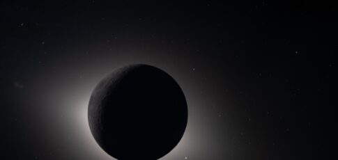 first photos of solar eclipse from artemis