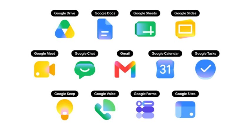 gradient google icon redesign rolling out on