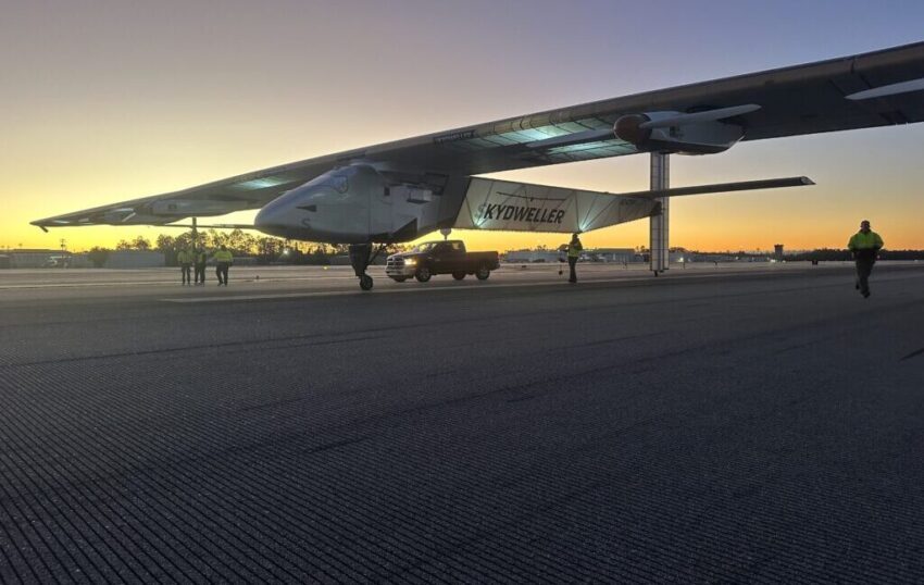 solar drone with jumbo jet wingspan broke