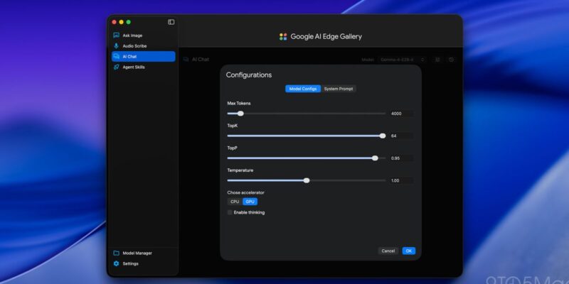 Google AI Edge Gallery launches on macOS, letting Mac users run Gemini models locally 10 google ai edge gallery launches on macos