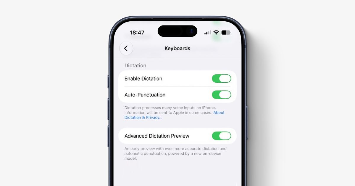 The new dictation feature is off-by-default in iOS 27 beta 1, here’s how to turn it on 3 the new dictation feature is off-by-default in