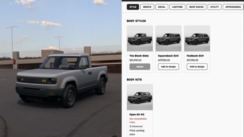 slate auto s truck builder goes live