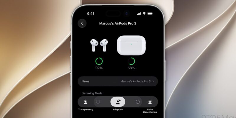 iOS 27 beta 3 makes it easier to adjust AirPods Adaptive mode intensity 6 ios 27 beta 3 makes it easier