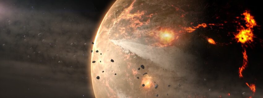 the missing 500 million cosmic bombardment melted
